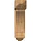 Ekena Millwork Thorton Arts and Crafts Smooth Bracket w/ Offset Brace, Western Red Cedar, 7 1/2"W x 20"D x 28"H BKT0806X20X28THR03SWR - alternate 4